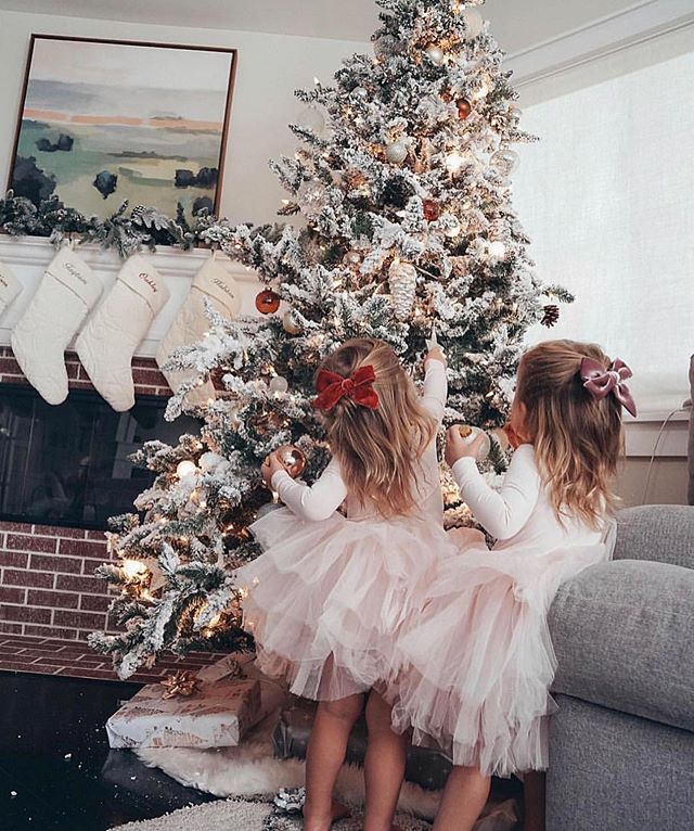 girls in iloveplum B.F.F. Tutu Dress with Christmas tree - Shirley Pink