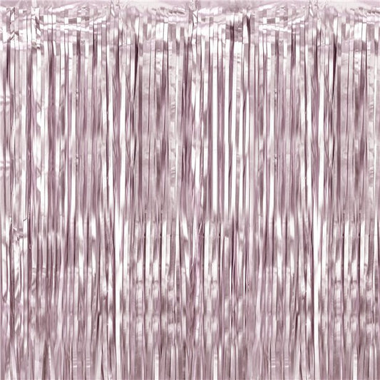 Dusky Pink Foil Curtain - 2.5m