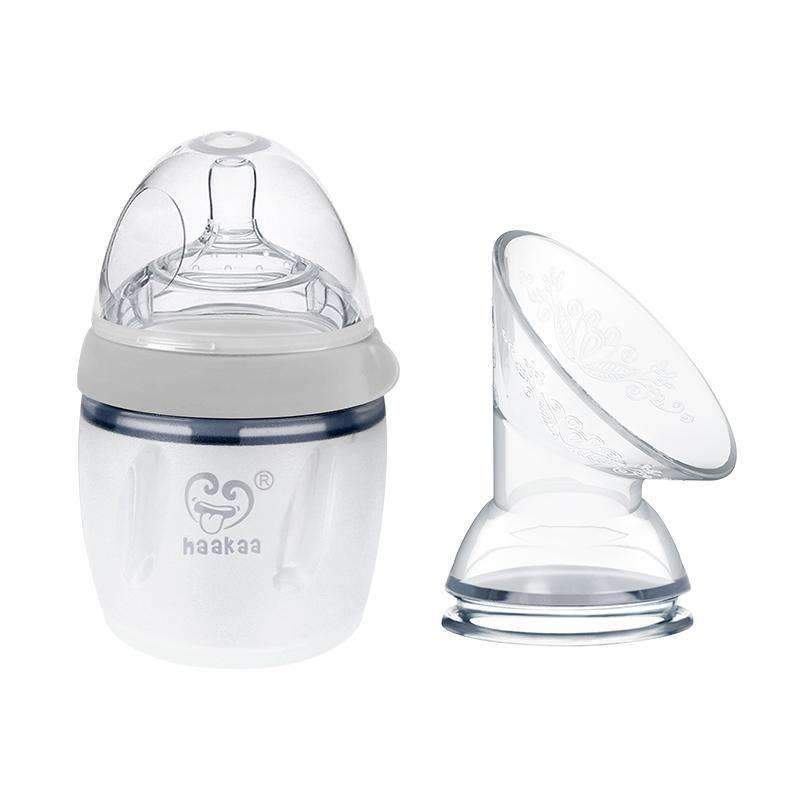 Haakaa Gen 3 Silicone Breast Pump & Bottle Set 160ml - Peach