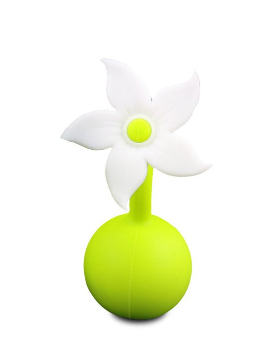 Haakaa Silicone Pump Flower Stopper - White