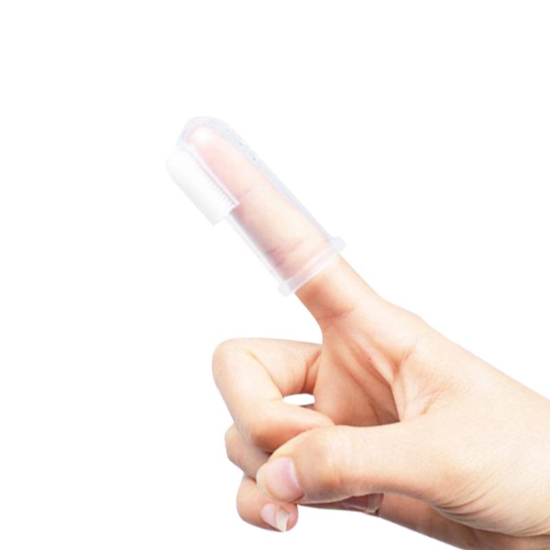 Haakaa Silicone Finger Toothbrush - Clear
