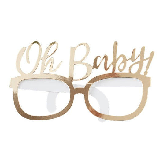 Baby Shower Fun Glasses - 'Oh Baby'