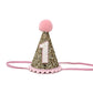 Baby Girl Glitter Gold & Baby Pink Tiny Hat - 1