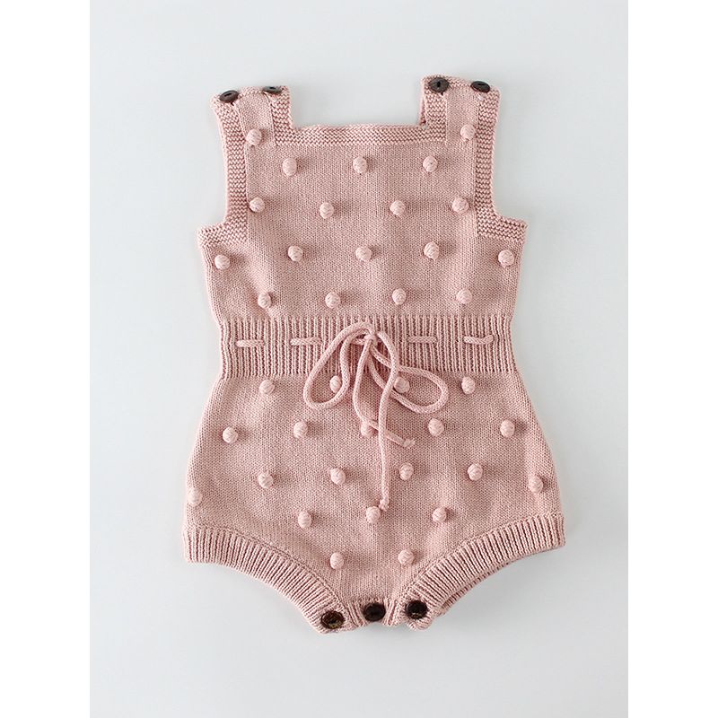 Knitted Romper - Pink