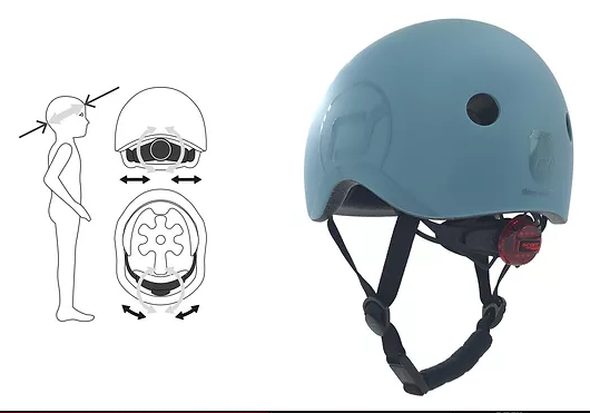 Scoot & Ride Baby Helmet - Steel