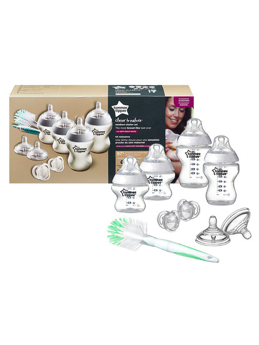 Tommee Tippee Feeding Bottle Kit, Starter Set - Clear