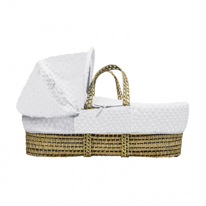 Kinder Valley Palm Moses Basket - White Dimple