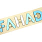 Wooden Name Puzzle - Fahad