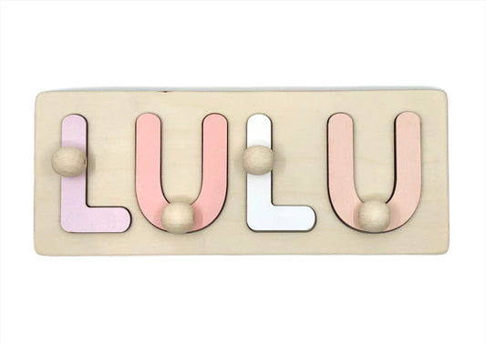 Wooden Name Puzzle - Lulu