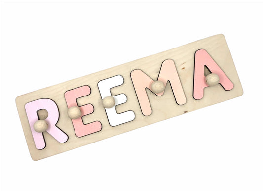 Wooden Name Puzzle - Reema