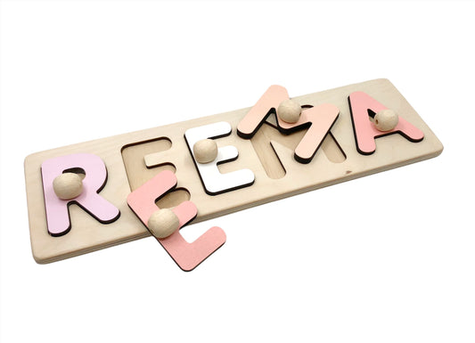 Wooden Name Puzzle - Reema