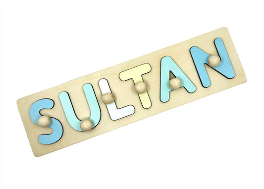 Wooden Name Puzzle - Sultan