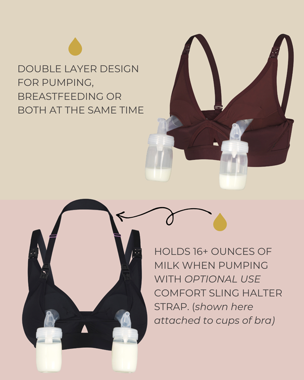 Simple Wishes Supermom All-in-One Nursing and Pumping Bra, Patent Pending,  Black, 40 DD : : Clothing, Shoes & Accessories