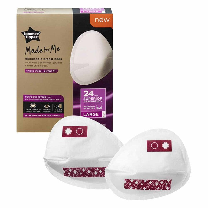 Tommee Tippee Made for Me Disposable Breast Pads (24 pieces) - Large