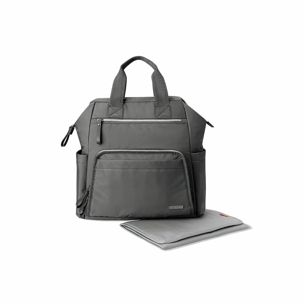 SkipHop Main Frame Diaper Backpack - Charcoal