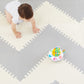 SkipHop Playspot Geo Floor Tiles - Grey & Cream