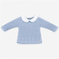 Paz Rodriguez 2-Piece Knitted (Sweater, Pants) Set - Blue Cloud