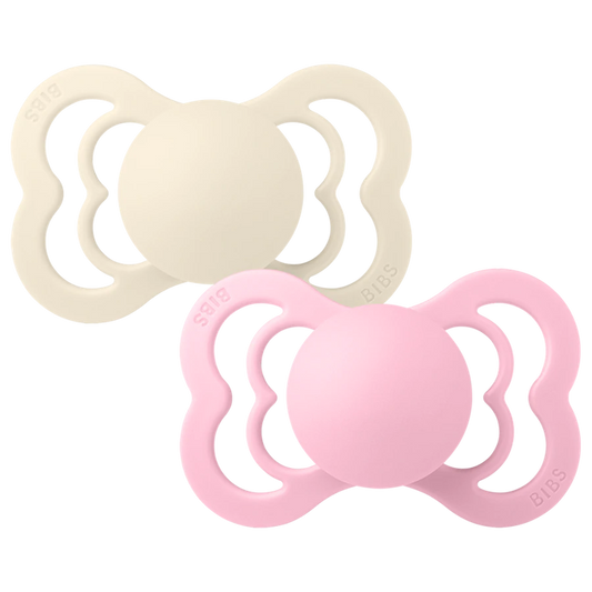 Bibs Pacifier Supreme (2pcs)- Ivory / Baby Pink