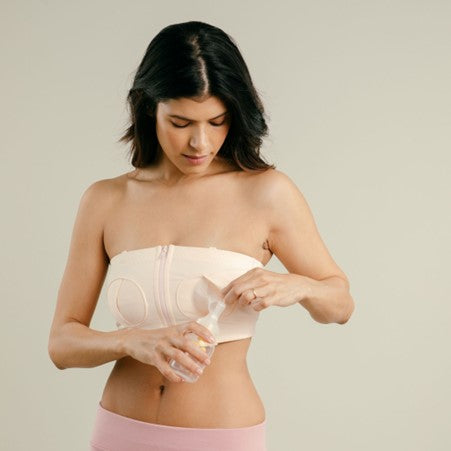Simple Wishes Hands-Free Pumping Bra Adjustable Breastfeeding Pumps XS/L -  Black