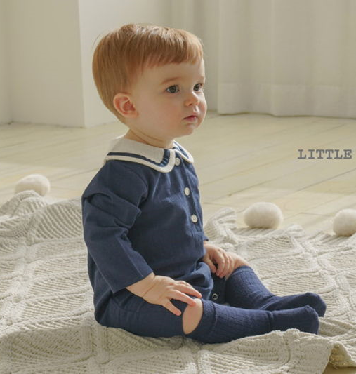 Little Sailor Romper - Navy